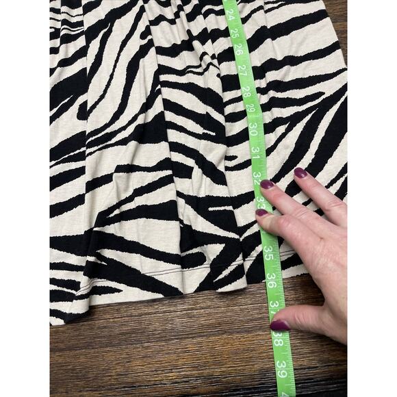 New Directions Black Tan Tank Dress Rayon Spandex Size 16 Knee Length NWT - Picture 7 of 9